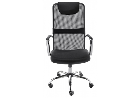 Офисное кресло для персонала и руководителя Компьютерное Viton черное 61*61*111 Хромированный металл /Черный
