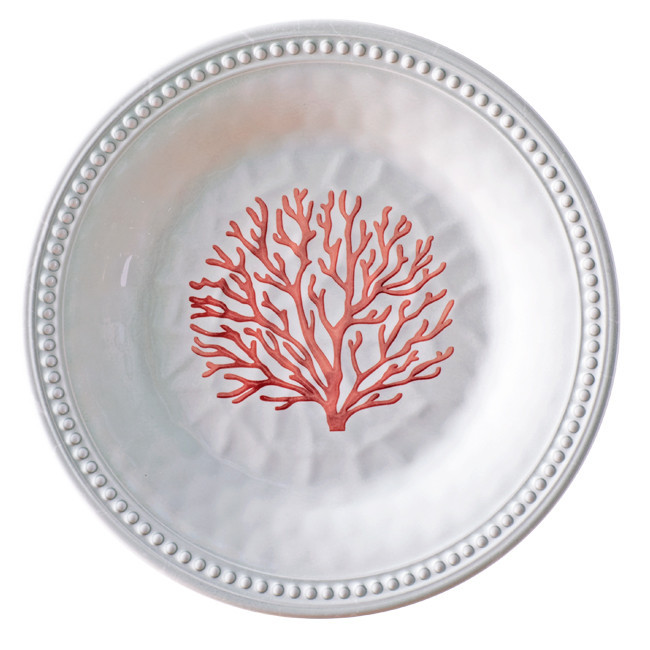 Melamine Dessert Plate Harmony collection, Coral colour 6 UN