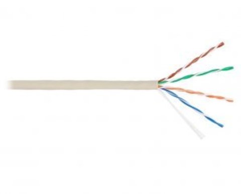 Кабель NIKOLAN U/UTP 4pair, Cat5e, Solid, In, PVC (9100A-IY) (305м.)