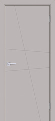 Дверь Смальта-Лайн 02 / Цвет Агат ral 7044 / Двери ТЕКОНА