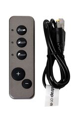 Черный безремневой вибрострапон Vibrating Bendable Strap-On L - 