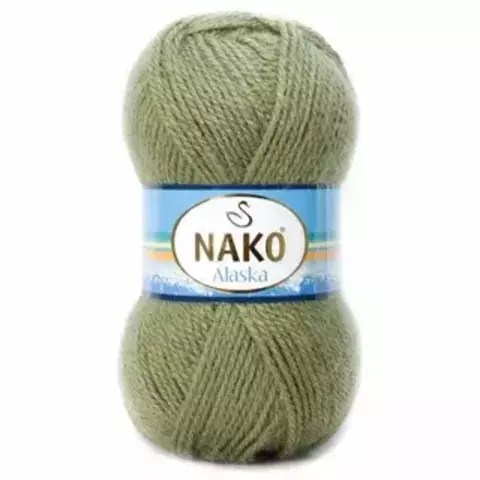 Пряжа Nako Alasка 7106 олива 7106 (уп.5 мотков)