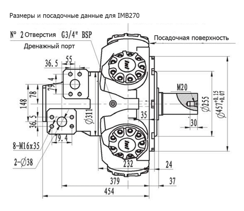 Гидромотор IMB 270-3300