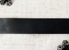 Лента атласная, ш. 4 см, 39 (02) чёрный