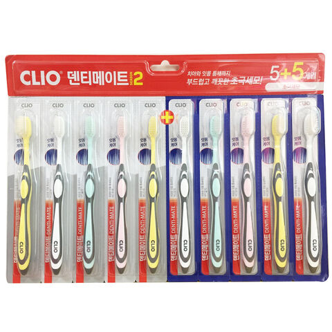 Clio New Perfection Antibacterial Double Fine Toothbrush Зубная щетка набор