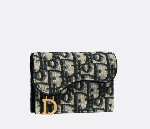 Держатель карты с клапаном Dior бежевый