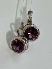 Медио (серьги из серебра)