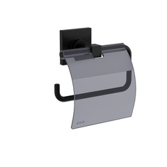 VitrA A4480436 Root Держатель для туалетной бумаги с крышкой, черный матовый фото