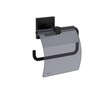 VitrA A4480436 Root Держатель для туалетной бумаги с крышкой, черный матовый