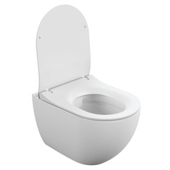 Подвесной унитаз BRASKO SMART Clean On DPL EO slim LP фото