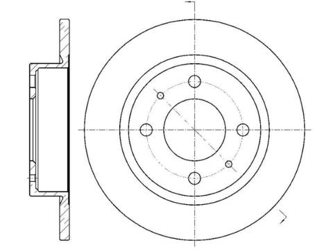 Диск тормозной G-brake  GR-01738