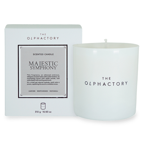 Свеча ароматическая 60ч Ambientair The Olphactory White Insignia Majestic Symphony