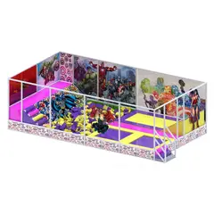 Батутный комплекс "Детство-3" (12,5х6х3)