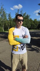 Рашгард парашютный белый