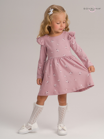 Платье Фея черничные незабудки