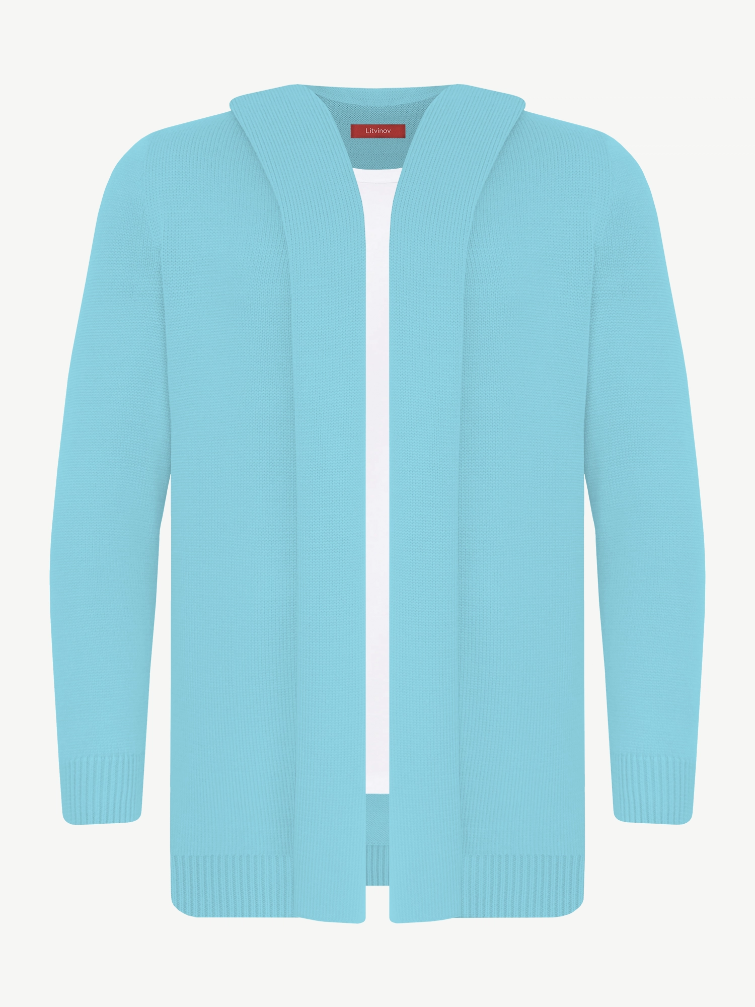 Кардиган с капюшоном из экохлопка