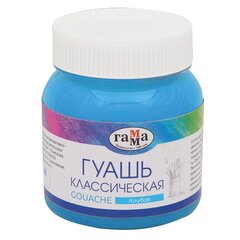 
          Гуашь Гамма голубая, 220 мл., пластиковая банка, "Классическая"