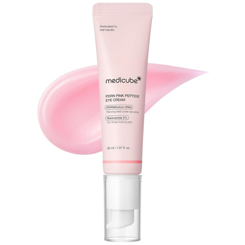 Medicube PDRN Pink Peptide Eye Cream, Крем для кожи вокруг глаз с пептидами, ниацинамидом, 30 мл