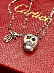 Колье цепочка с подвеской голова ПАНТЕРЫ коллекция PANTHERE в обсыпке