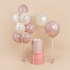 К512 12''/30 см, Бантики, Ассорти, пастель ретро, 5 ст, 25 шт.