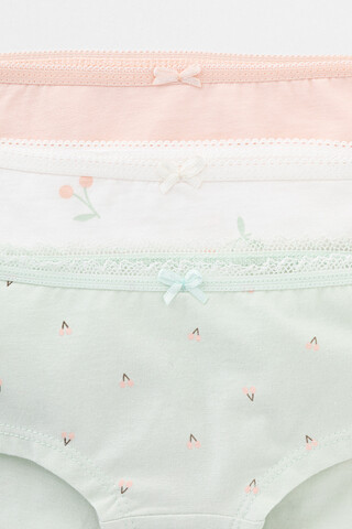 трусы/ уп  для девочки  К 1964-3уп/зеленая пастель,зефир,сахар,вишня