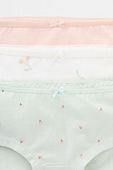 трусы/ уп  для девочки  К 1964-3уп/зеленая пастель,зефир,сахар,вишня