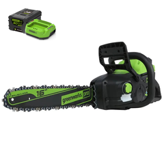 Цепная пила Greenworks GD60CS25K4 60V (40 см) аккумуляторная, с АКБ 4 А/ч и ЗУ