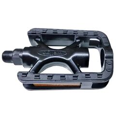 Педали вело Wellgo LU-C33 9/16" со светоотражателями, алюм. чёрный/360158