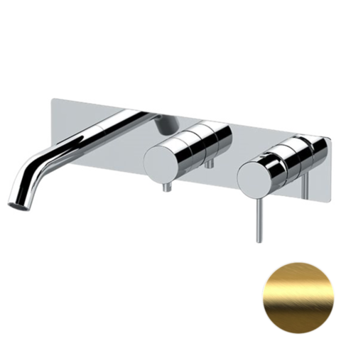 Remer X54D3WBBG Смеситель для ванны Remer X Style X54D3WBBG, золото брашированное