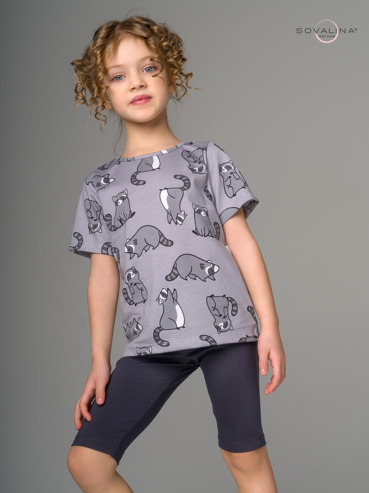 Костюм Актив енотики серые-антрацит