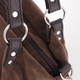 Сумка Саломея 185 эко-замша шоколад