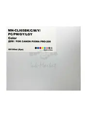 Чернила MyInk для CANON PIXMA PRO-200 (CLI-65BK, C, M, Y, PC, PM, GY, LGY, Dye) комплект 8 цветов по100мл