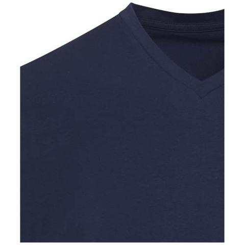 Футболка унисекс Balfour плотностью 200 г/м² с коротким рукавом и V-образным вырезом, изготовленная из органических материало