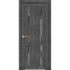 Купить Дверь экошпон Loft 30006/1 Торос графит с зеркалом