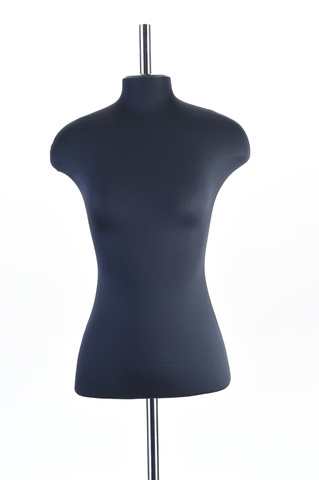 Манекен из стеклопластика женский из стеклопластика торс 44 размер ОСТ (черный)