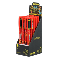 Ручка шариковая, масляная, Vinson, синие чернила, серия "VINSON ЦИРК", с цветным корпусом, 20 шт