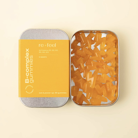 RE-FEEL B-COMPLEX GUMMIES Комплекс для пробуждения энергии (мармелад 30 шт)