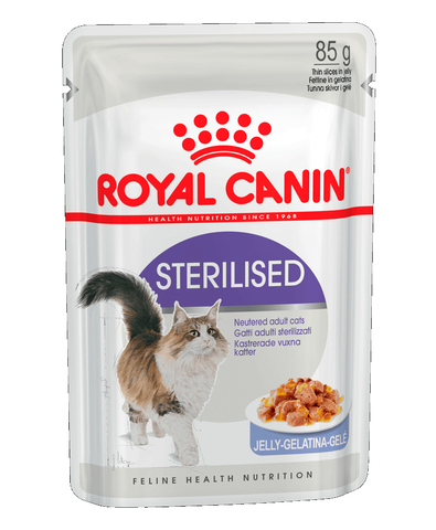 Royal Canin Sterilised пауч для стерилизованных кошек кусочки в желе (мясо) 85 г