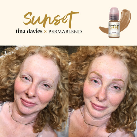 "Tina Davis Sunset" пигмент для татуажа бровей Permablend