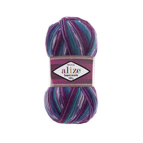 Alize Superwash 4412 анютины глазки