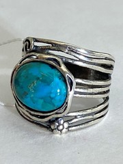Бирюза 1025 (кольцо из серебра)