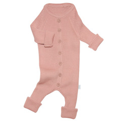 Вязаный комбинезон Simple (пудра)