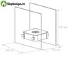 Биокамин настольный MINI 3 Premium схема чертеж