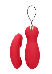 Красные вагинальные шарики Purity с пультом ДУ - 
