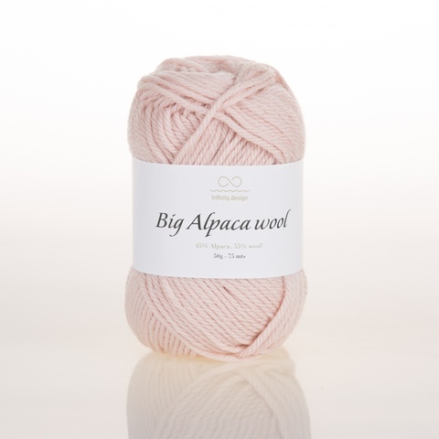 Пряжа Infinity Big Alpaca Wool 3511 пудра
