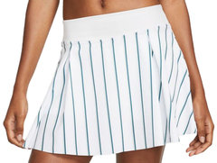 Теннисная юбка Nike Dri-Fit Club Skirt Regular Stripe Tennis Heritage W - white/gorge green