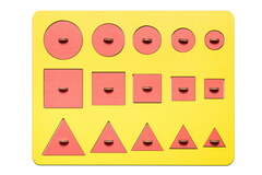 Рамки-вкладыши М. Монтессори Больше-меньше