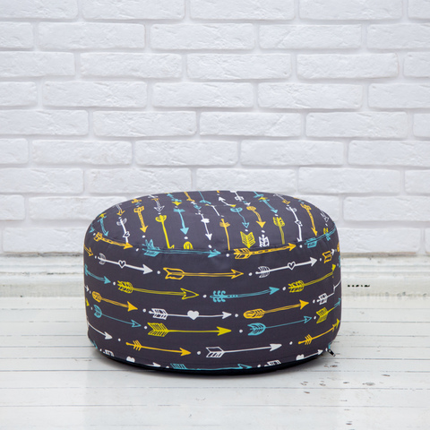 Пуф дизайнерский (тёмные стрелки)