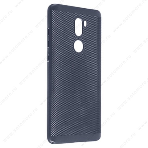 Накладка пластиковая перфорированная для Xiaomi Mi 5S Plus синий