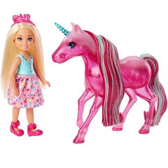 Барби Дримтопия Челси с Розовым Единорогом